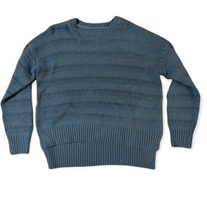 cupcakes & cashmere Knit Crewneck High Low Hem Sweater